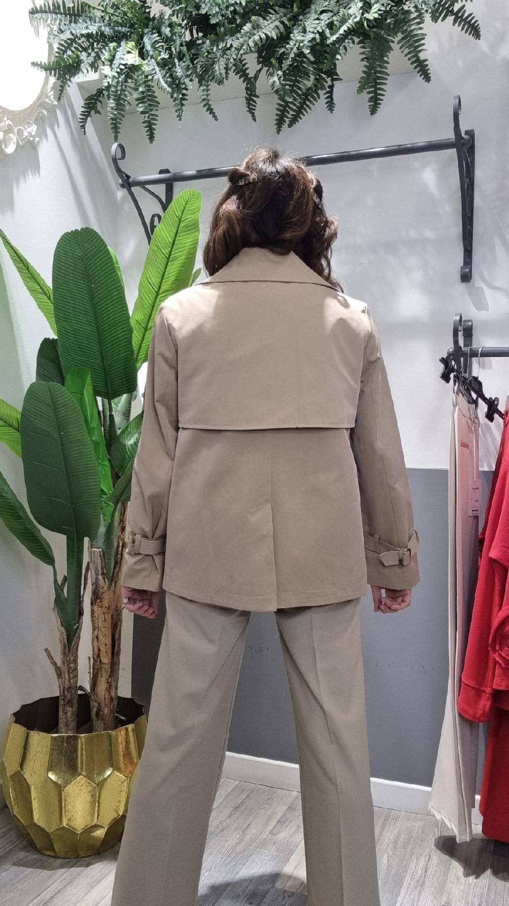 Le Chicche Trench Midi Biscotto Latest fashion