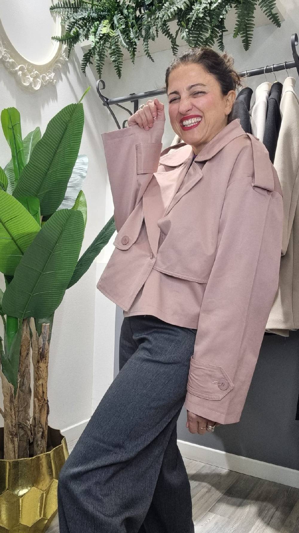 Le Chicche Trench Rosa Online Outlet