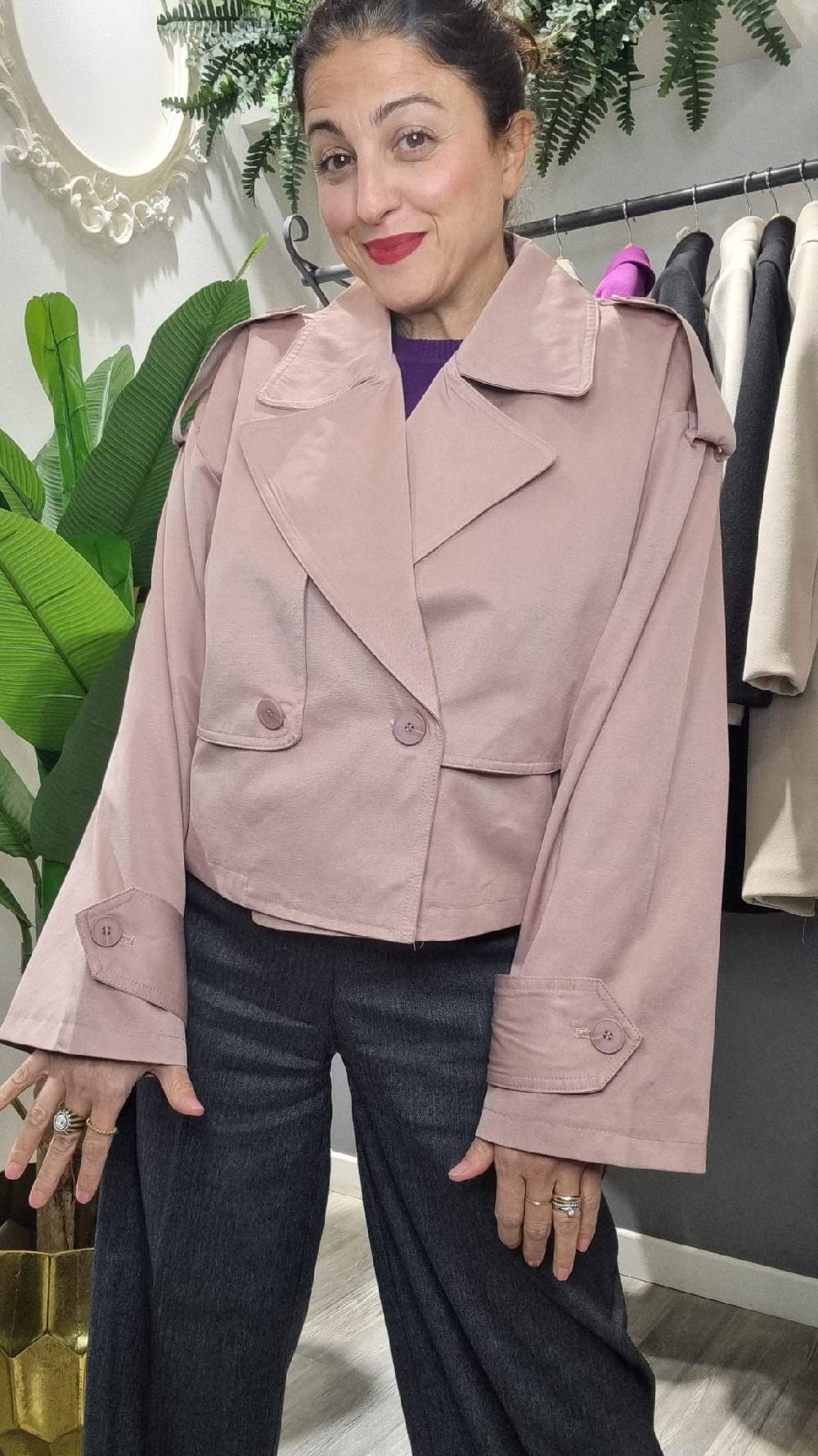Le Chicche Trench Rosa Online Outlet