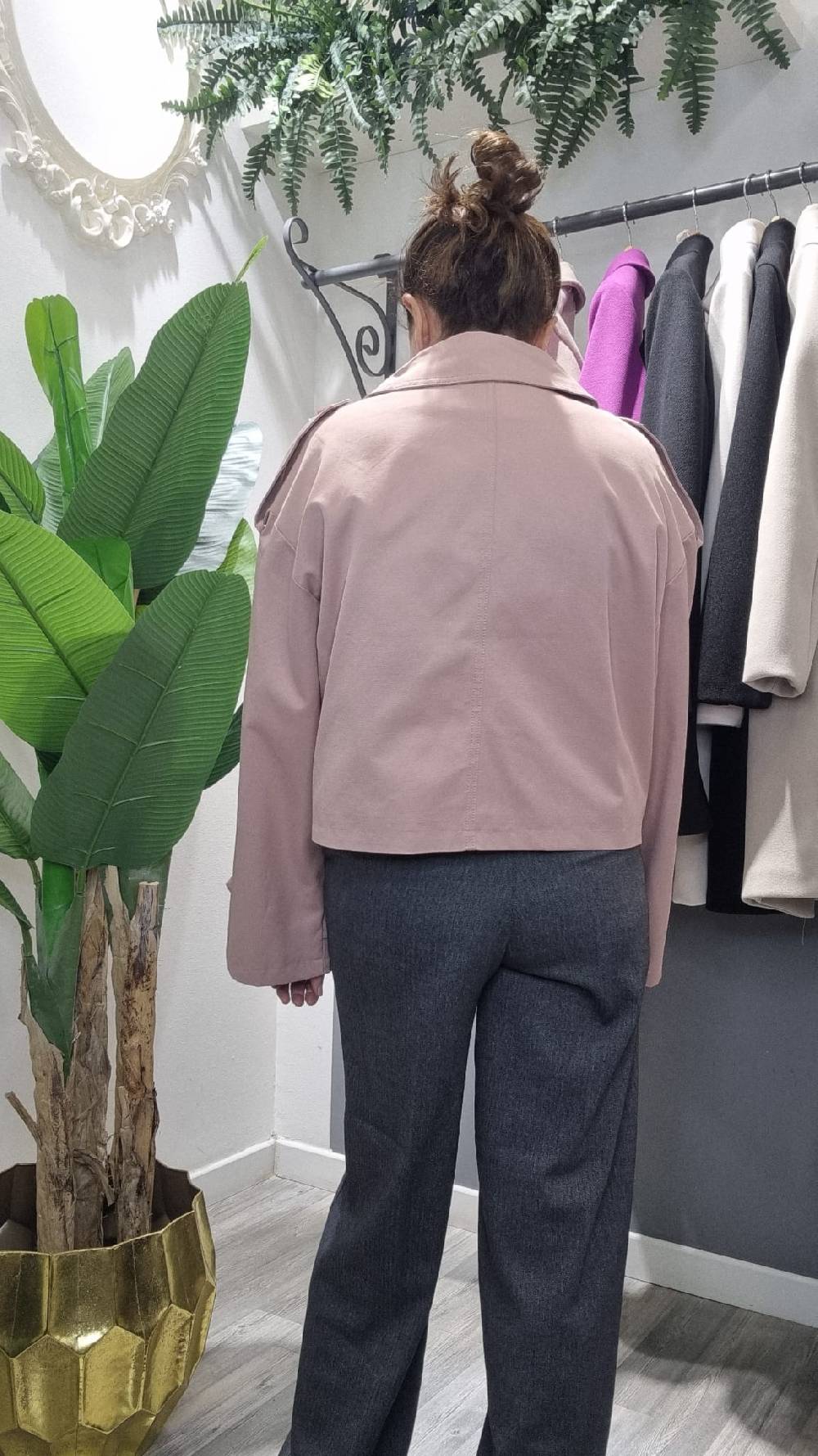 Le Chicche Trench Rosa Online Outlet
