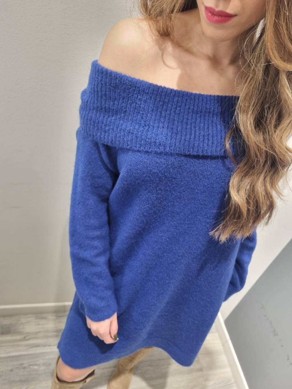 Le Chicche Abito Maglia Blu Elettrico 50% di sconto con spedizione gratuita