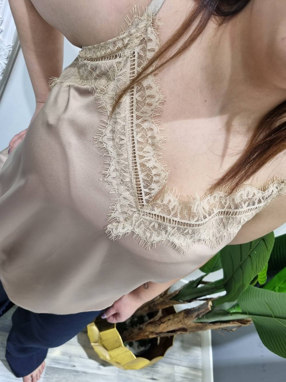 Le Chicche Top Bretellina Curvy In Vendita