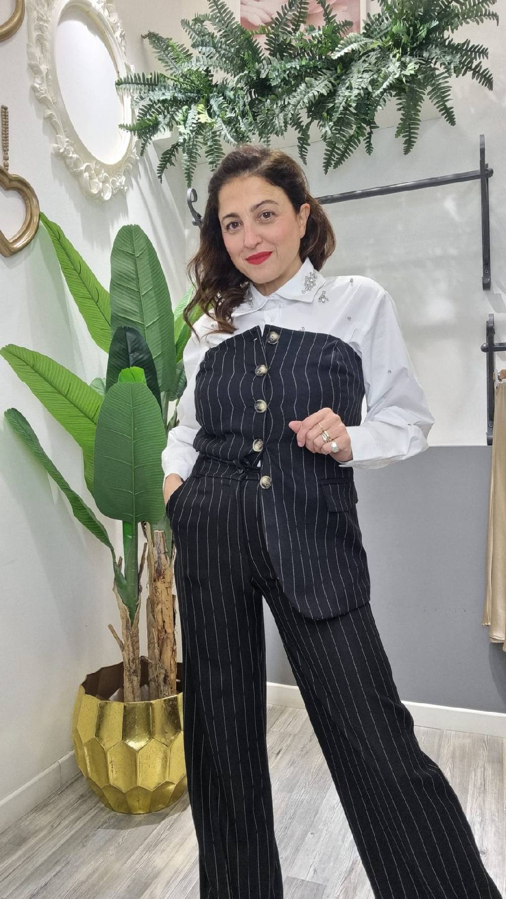 Le Chicche Tailleur Pantalone Gessato Shopping online
