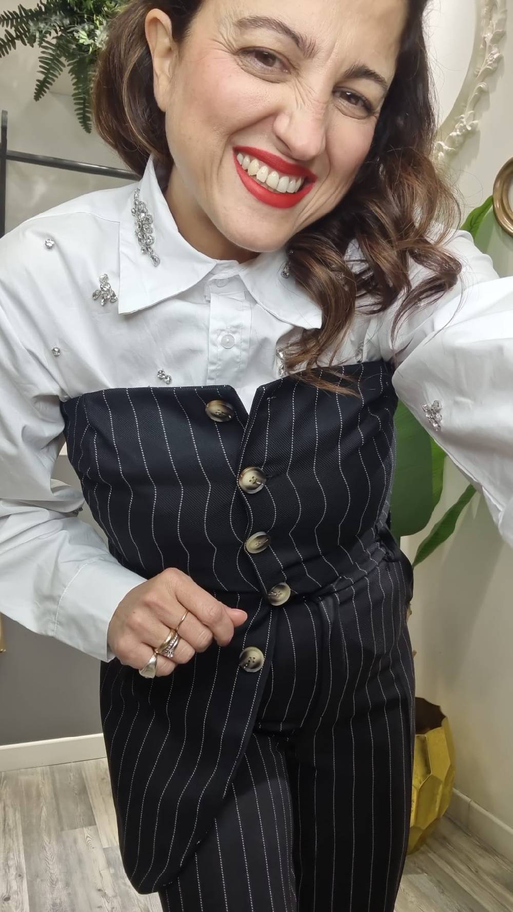 Le Chicche Tailleur Pantalone Gessato Shopping online