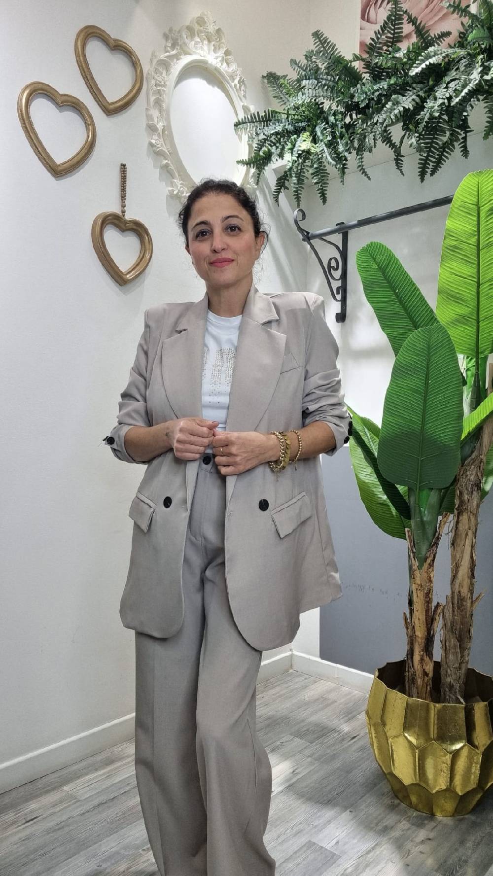 Le Chicche Tailleur Sabbia Giacca Vendite stagionali
