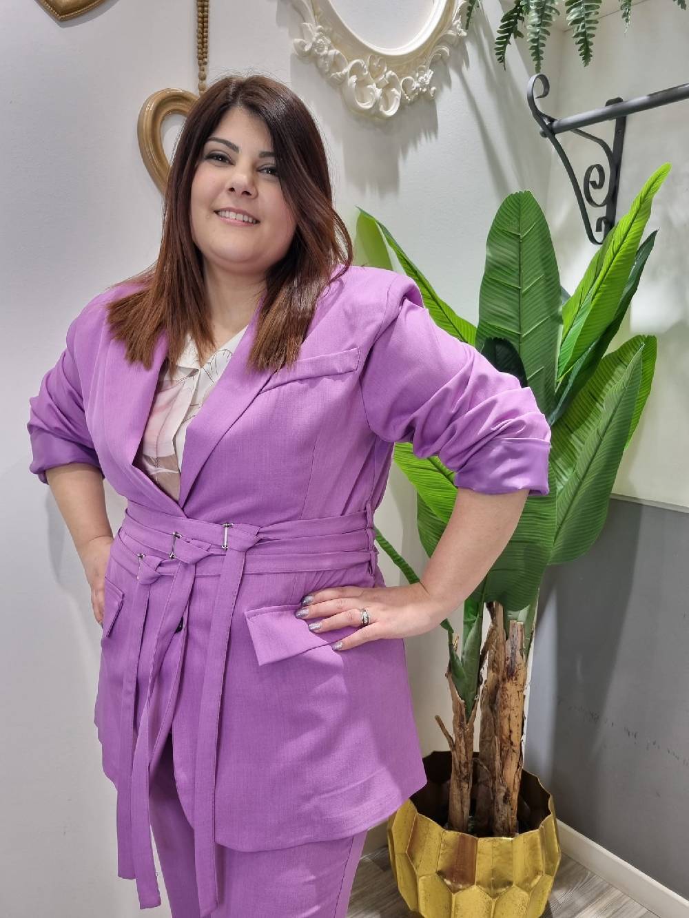 Le Chicche Tailleur Lilla Curvy Giacca Prezzo basso