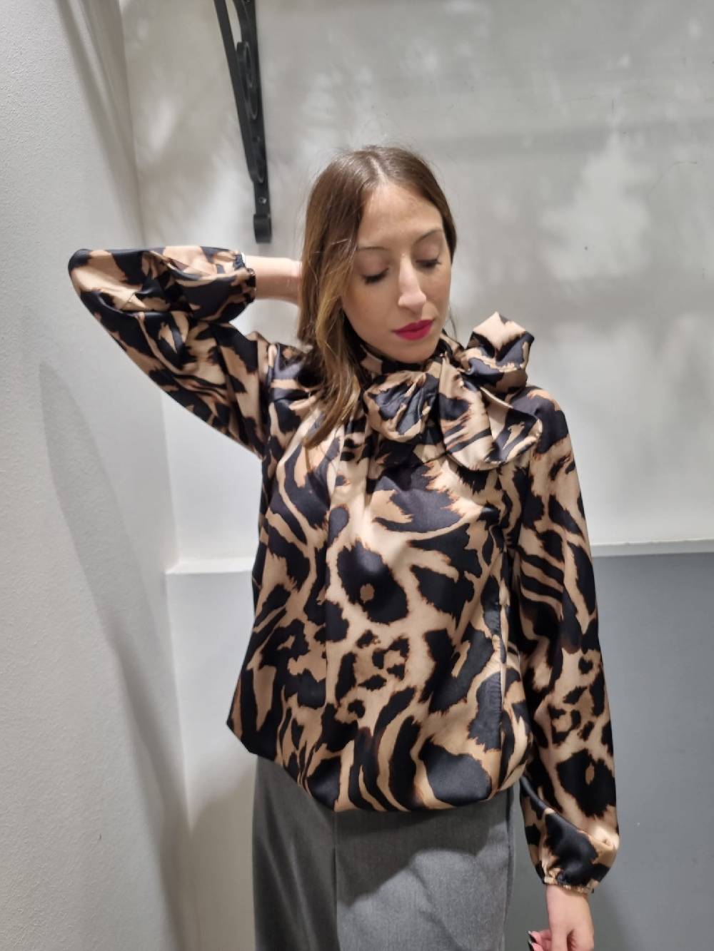 Le Chicche Blusa Fiocco Fantasia Ritorno libero