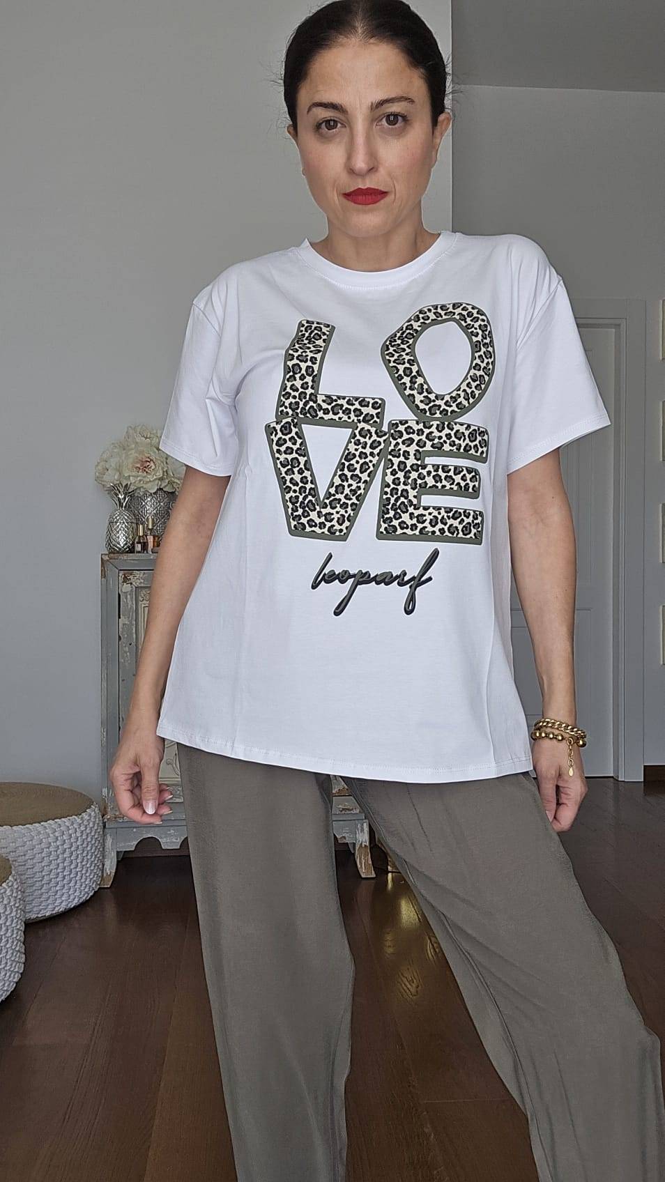 Le Chicche T-shirt Love Maculato Comprare a buon mercato