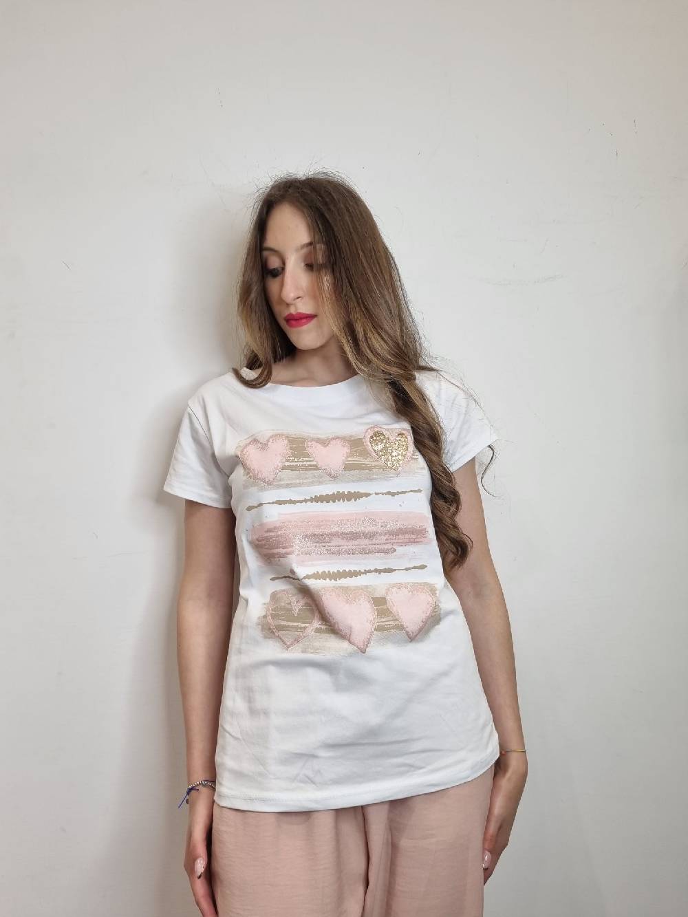 Le Chicche T-shirt Cuori 988 Offerta Pasqua