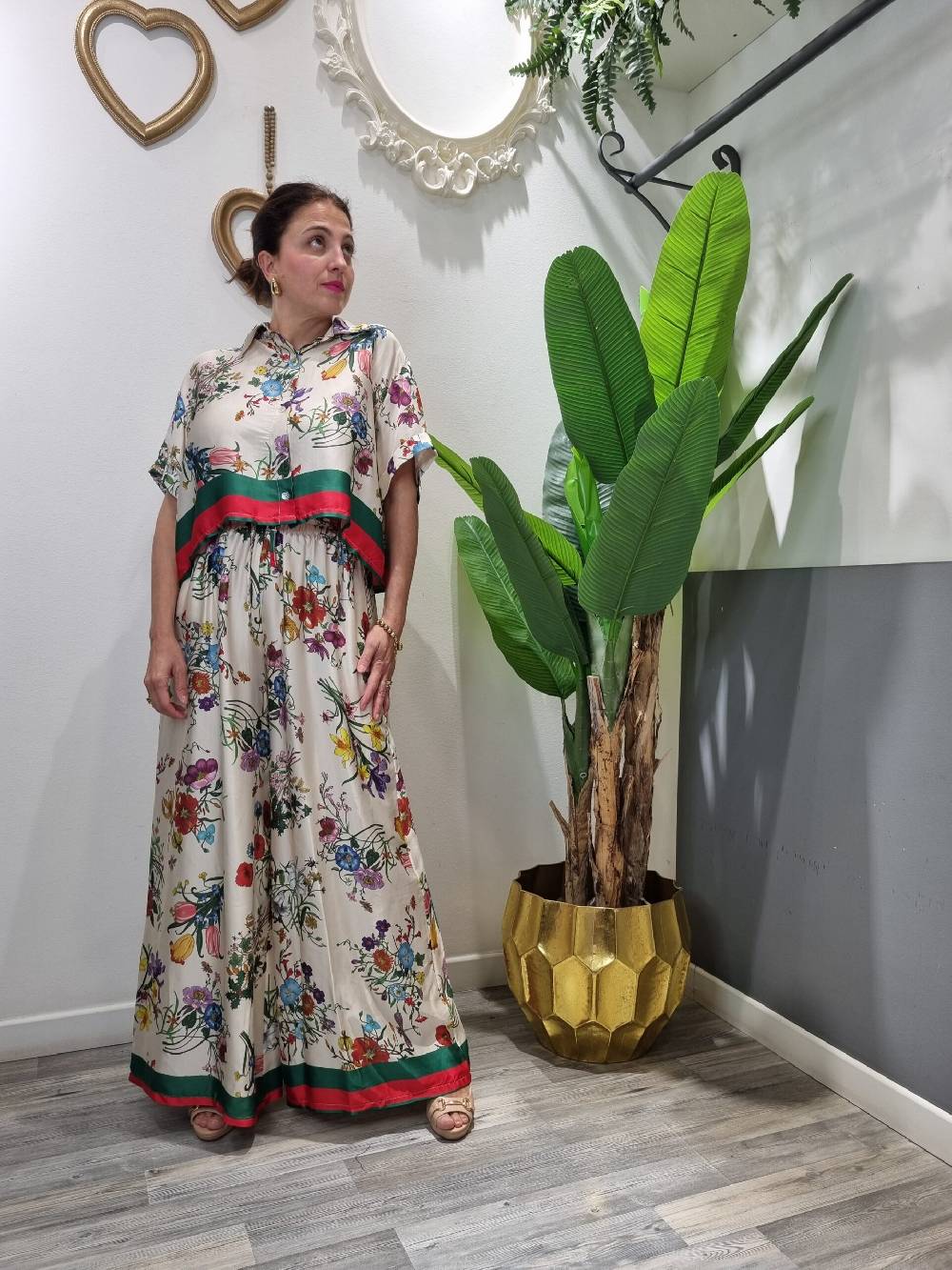Le Chicche Coordinato Flora Camicia Vendita calda
