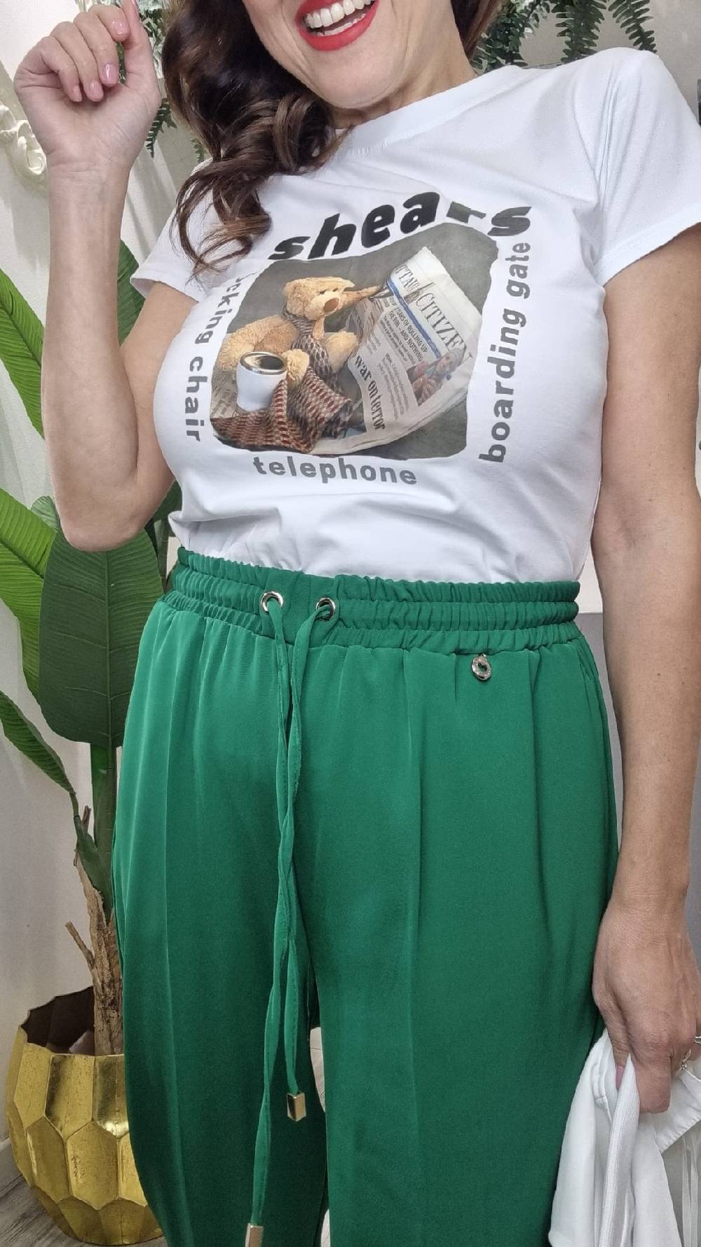 Le Chicche Pantalone Verde 213 Fino al 55% di sconto