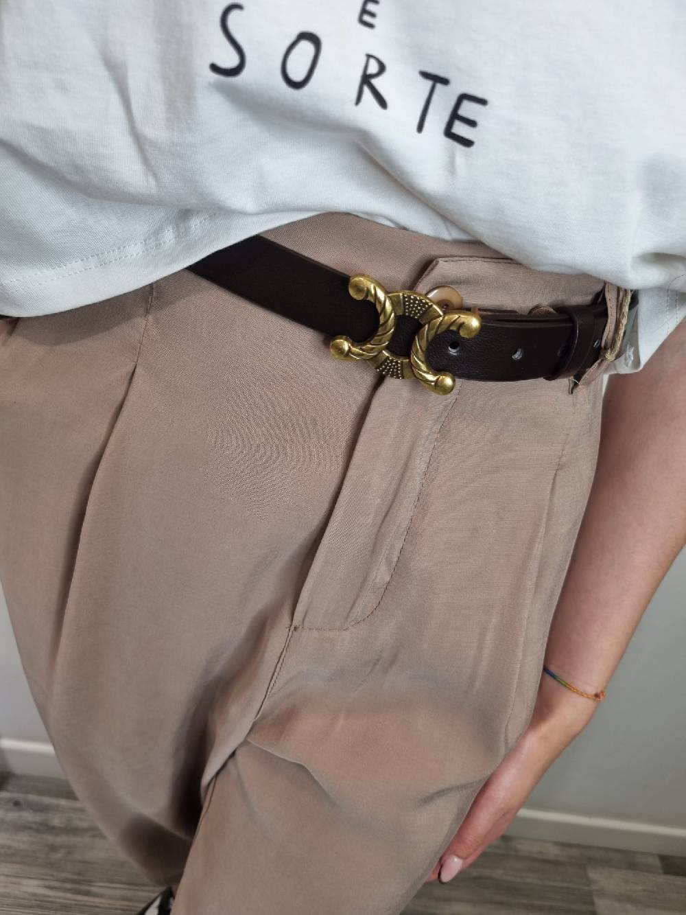 Le Chicche Pantalone Nocciola 321 Negozio online di fabbrica