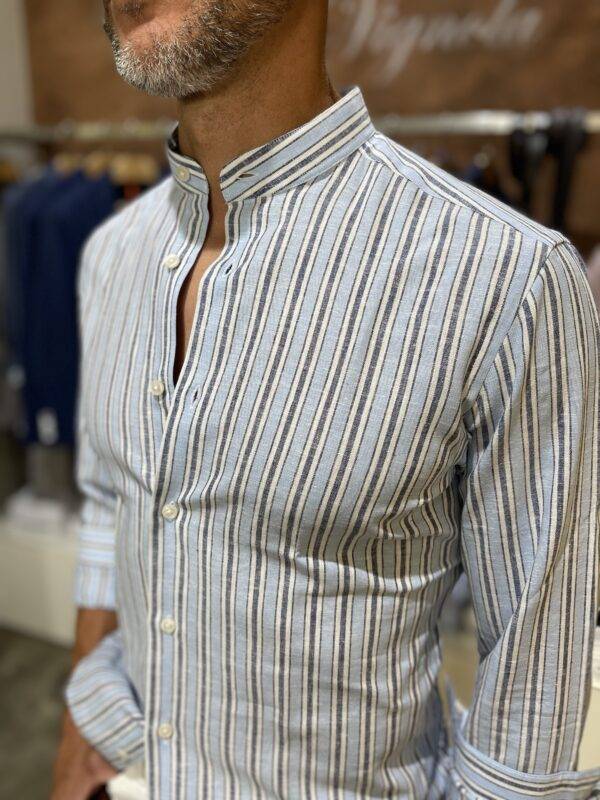 JCM Jey Coleman Camicia uomo estiva lino Luca Argentieri Nuovo