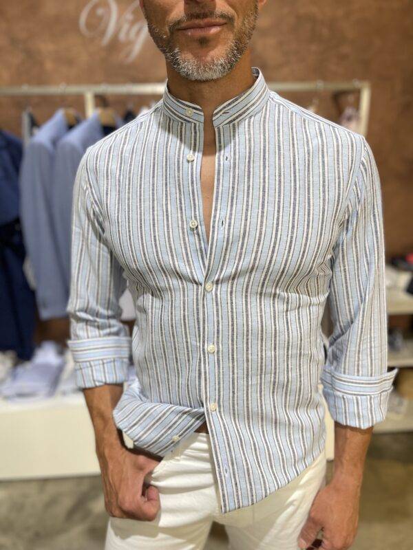 JCM Jey Coleman Camicia uomo estiva lino Luca Argentieri Nuovo