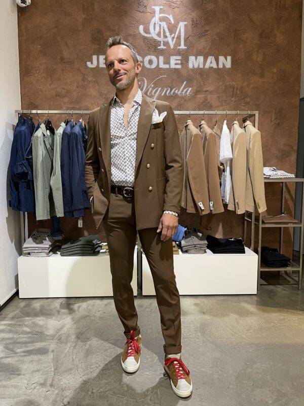 JCM Jey Coleman Pantalone uomo eleganti fresco di lana Exibit Presa