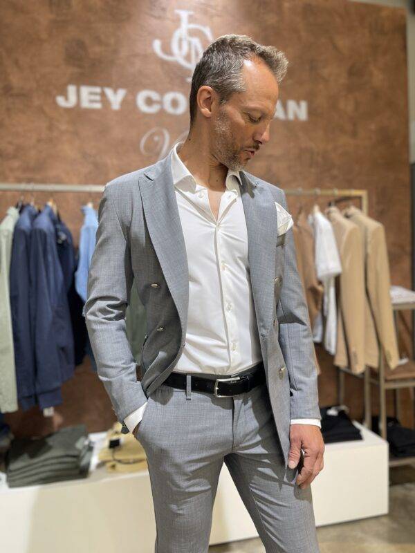 JCM Jey Coleman Pantalone uomo elegante fresco di lana Exibit Sconto