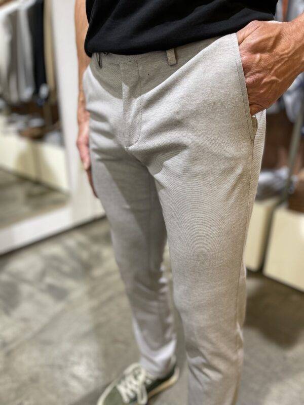 JCM Jey Coleman Pantalone uomo elegante in tessuto punto milano Exibit Online