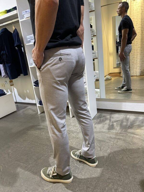 JCM Jey Coleman Pantalone uomo elegante in tessuto punto milano Exibit Online
