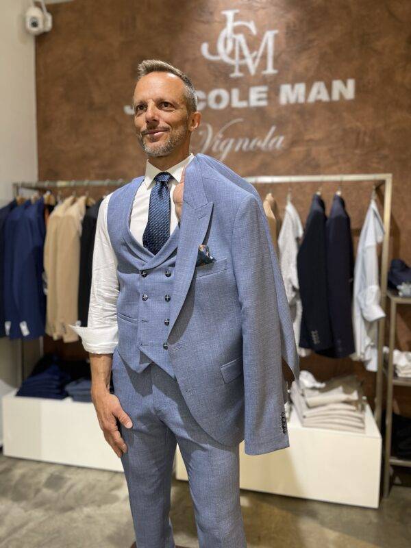 JCM Jey Coleman Abito uomo elegante con giacca gilet e pantalone Piero Giachi Outlet