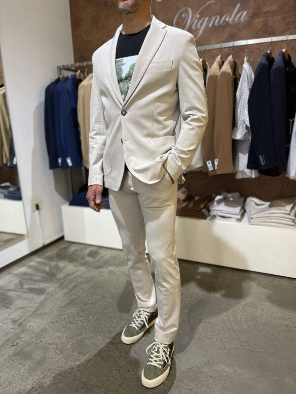 JCM Jey Coleman Giacca uomo elegante tessuto punto milano Exibit Vendita Calda