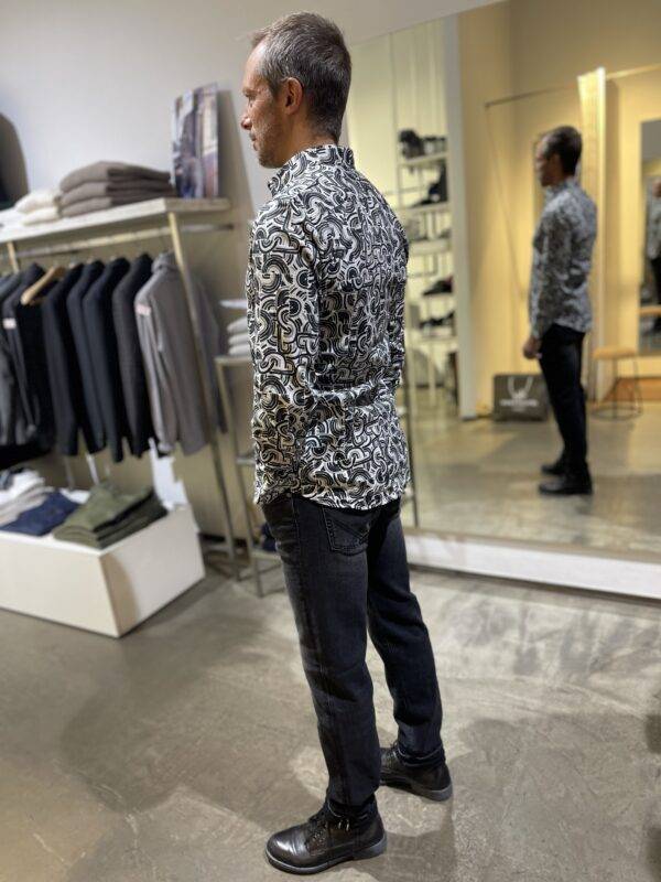 JCM Jey Coleman Camicia uomo cotone fantasia slim fit Adb Novità