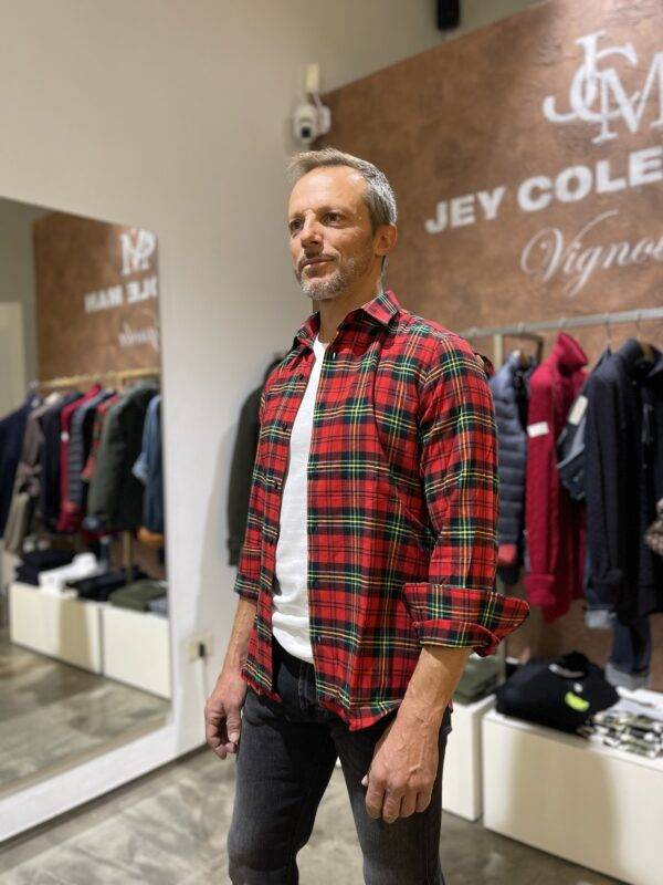 JCM Jey Coleman Camicia uomo in cotone flanellato, Di Biasi Presa