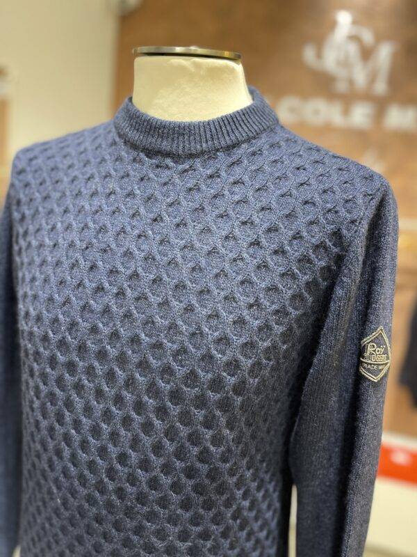 JCM Jey Coleman Maglia uomo girocollo misto lana e cashmere Roy Roger’s Vendita Economica
