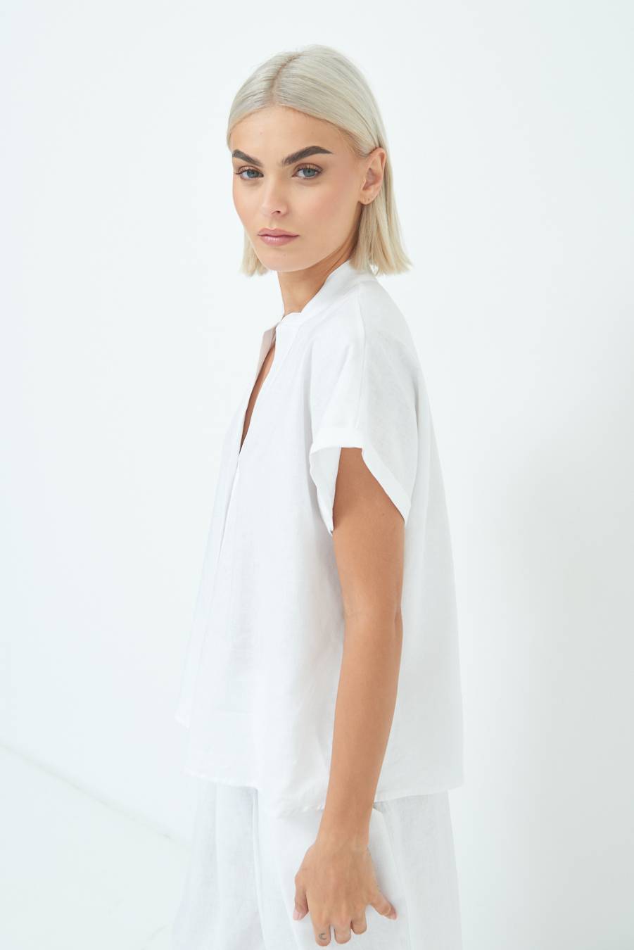 Kikisix CAMICIA MANICA ALETTA PANNA Vendita Economica