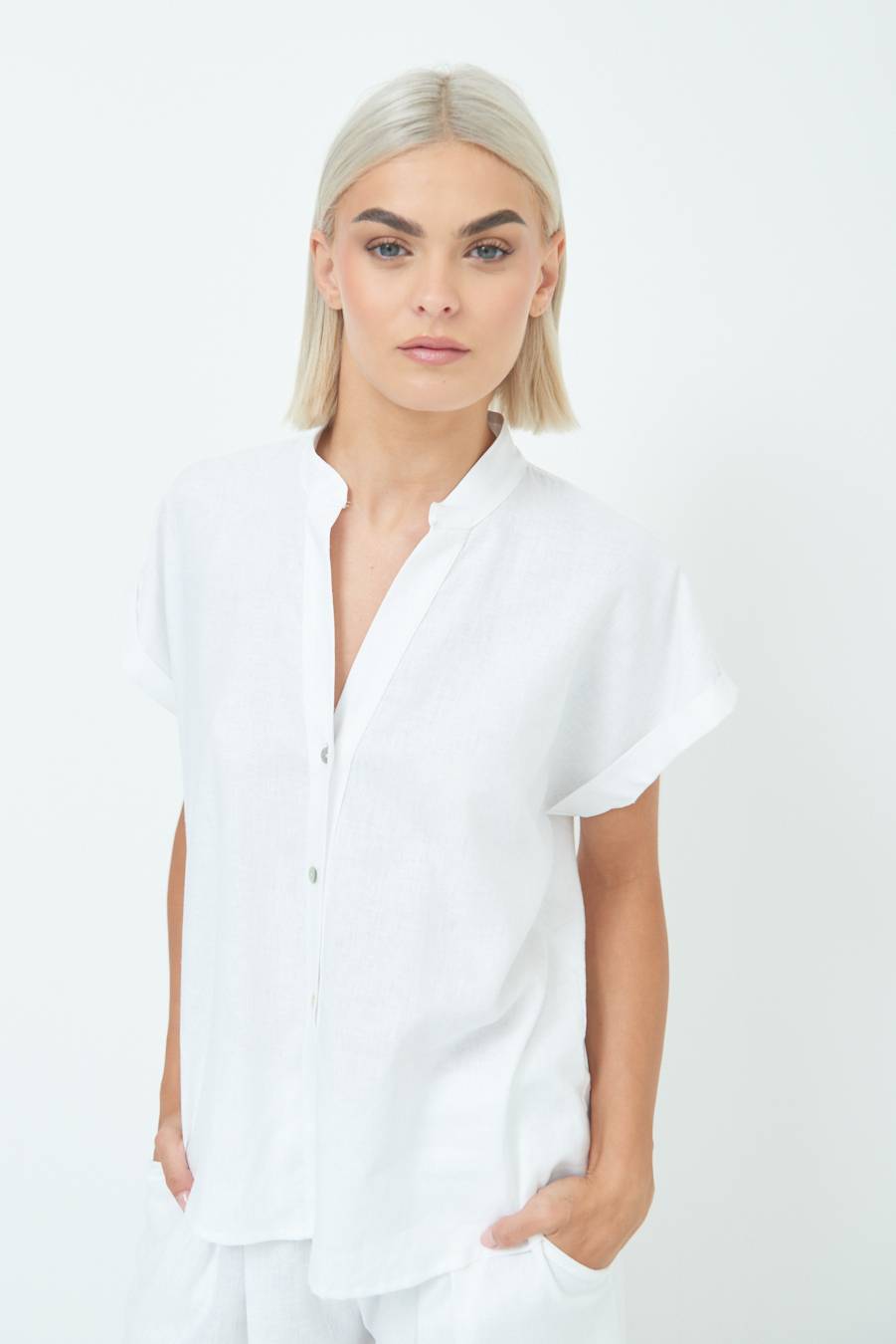 Kikisix CAMICIA MANICA ALETTA PANNA Vendita Economica
