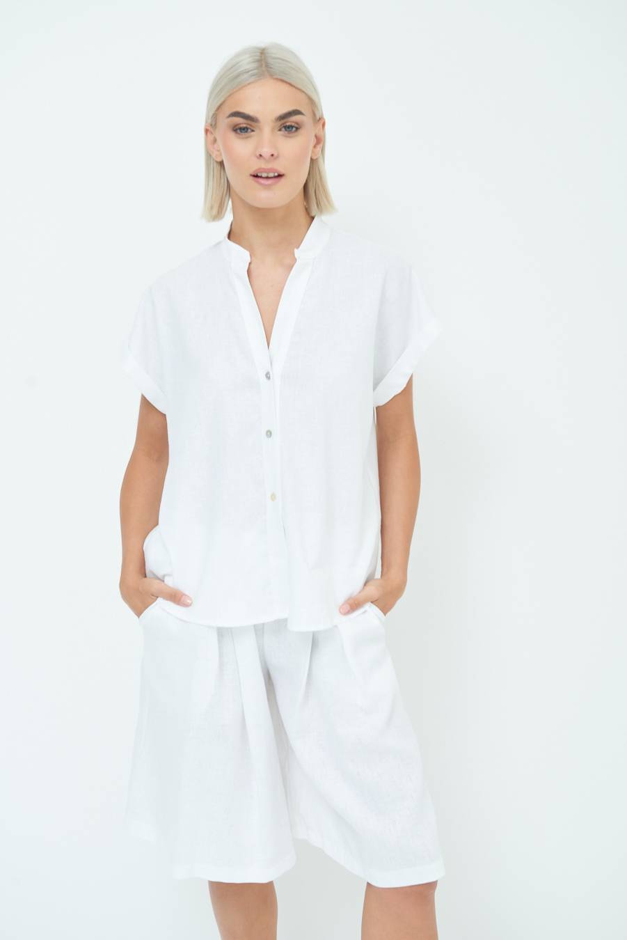 Kikisix CAMICIA MANICA ALETTA PANNA Vendita Economica