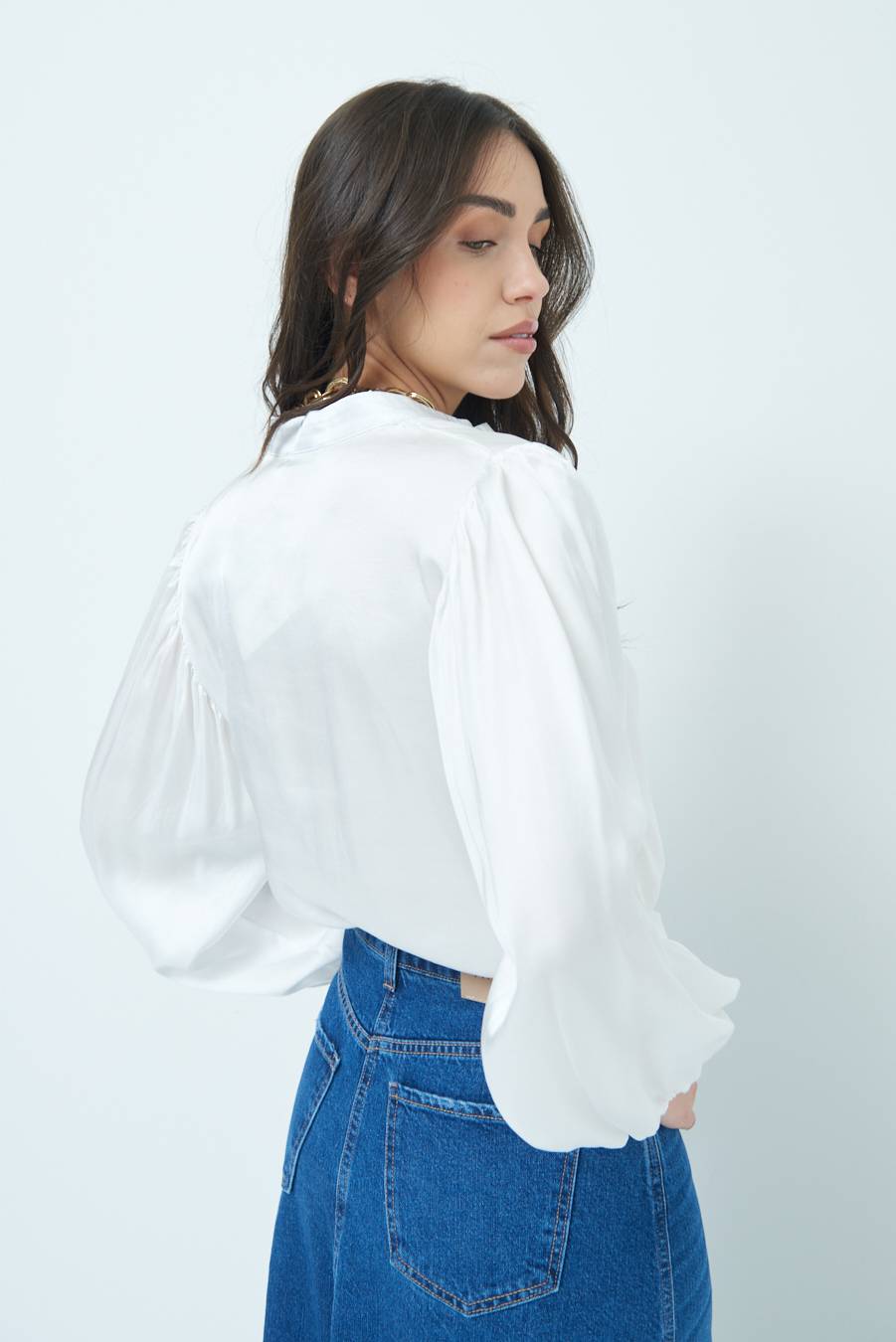 Kikisix CAMICIA POLO RASO VISCOSA BURRO Promozione