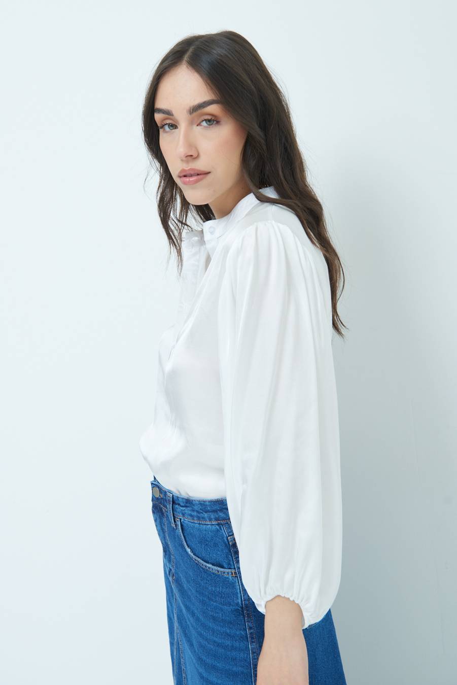 Kikisix CAMICIA POLO RASO VISCOSA BURRO Promozione