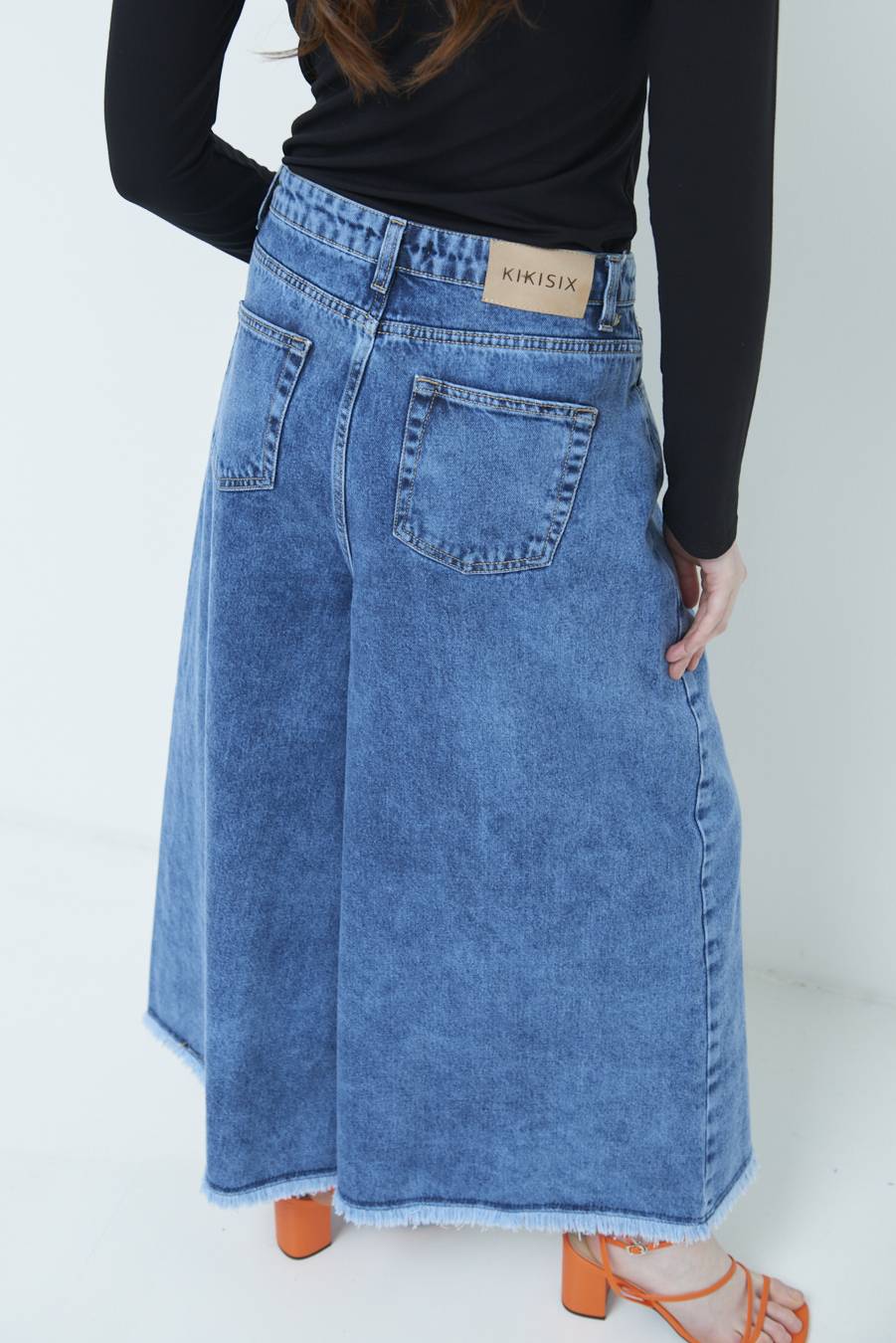 Kikisix PANTAGONNA MARMORIZZATO JEANS Nuova