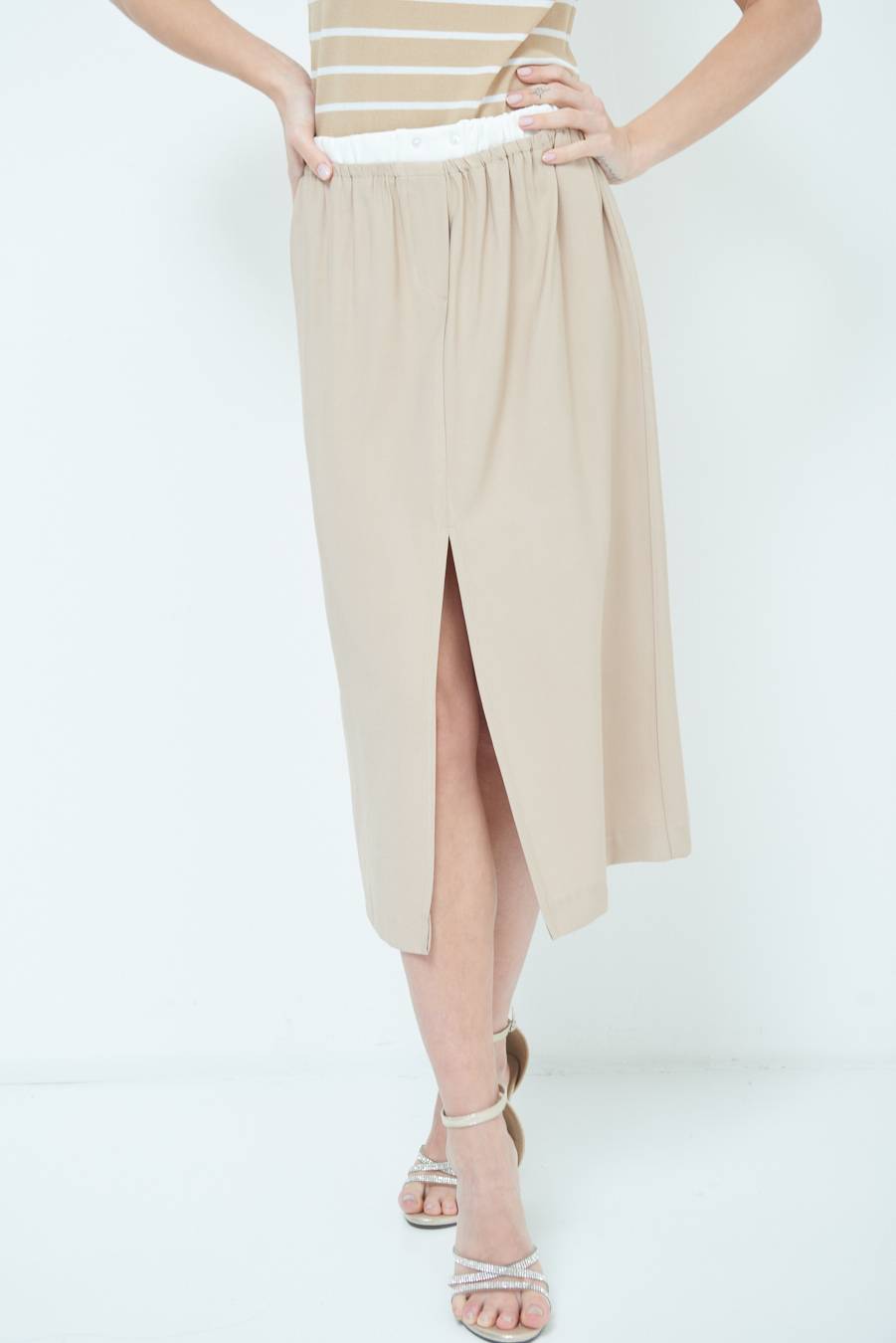 Kikisix LONGUETTE CON COSTINA VITA BEIGE Convenienza