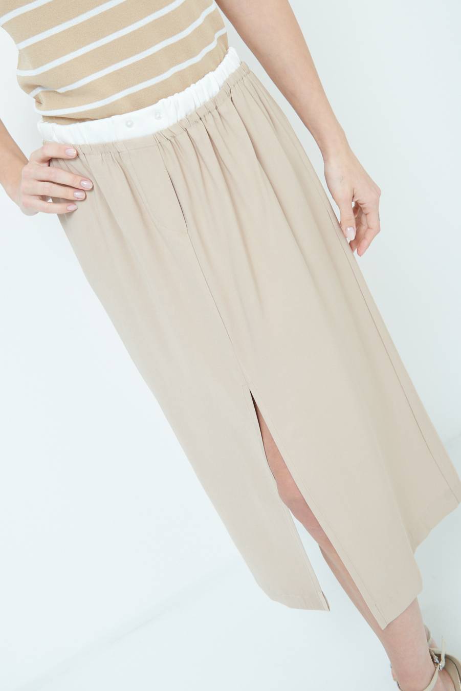 Kikisix LONGUETTE CON COSTINA VITA BEIGE Convenienza