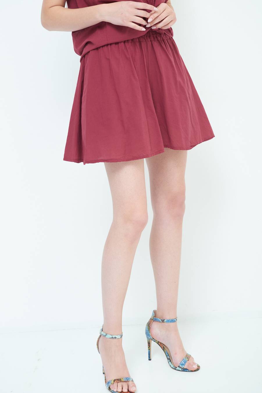 Kikisix SHORTS CON TASCHE ROSSO INDIA Saldi