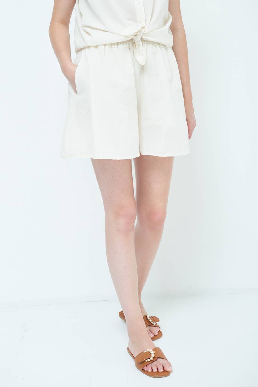 Kikisix SHORTS CON TASCHE BURRO Italy