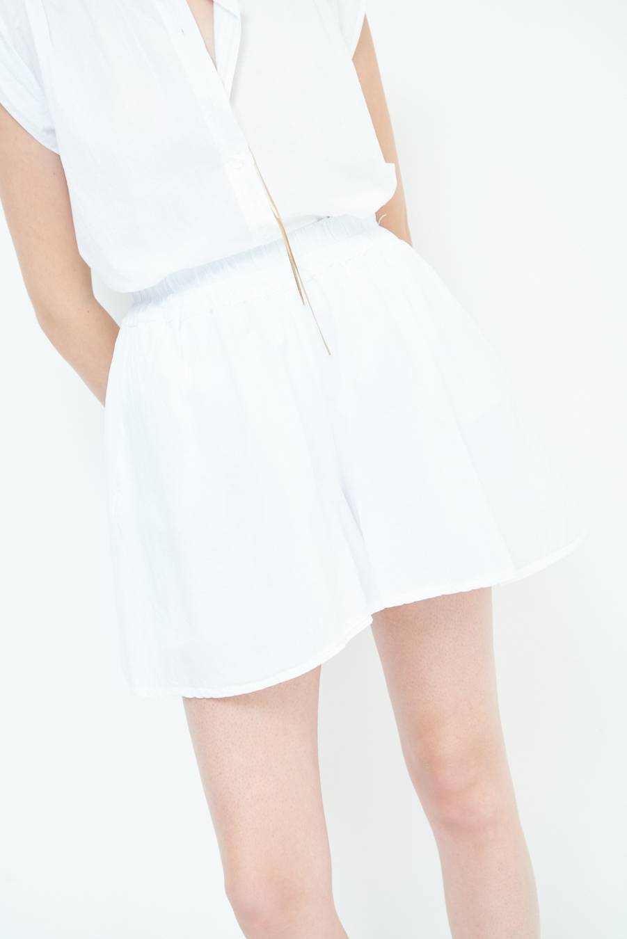 Kikisix SHORTS CON TASCHE BIANCO Hotsell