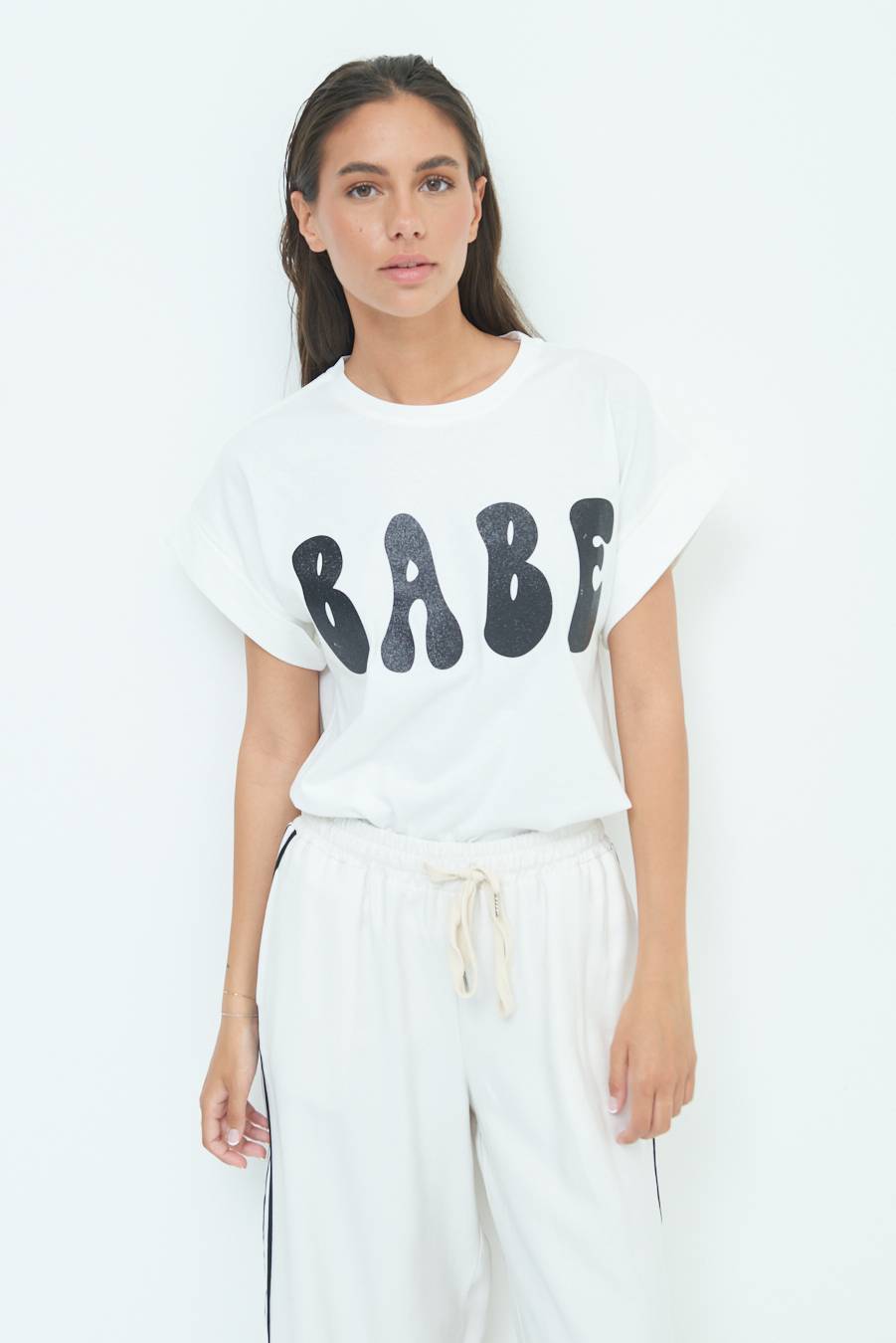 Kikisix T-SHIRT "BABE" NERO Negozio
