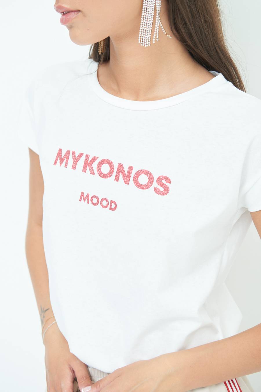 Kikisix T-SHIRT ''MYKONOS'' ROSSO Italia