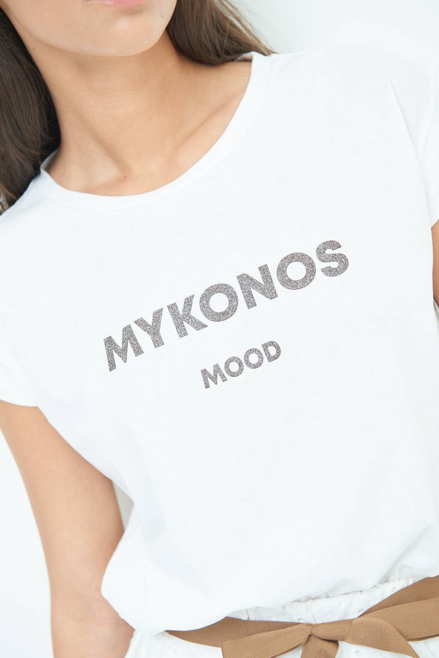 Kikisix T-SHIRT ''MYKONOS'' CIOCCOLATO 2025
