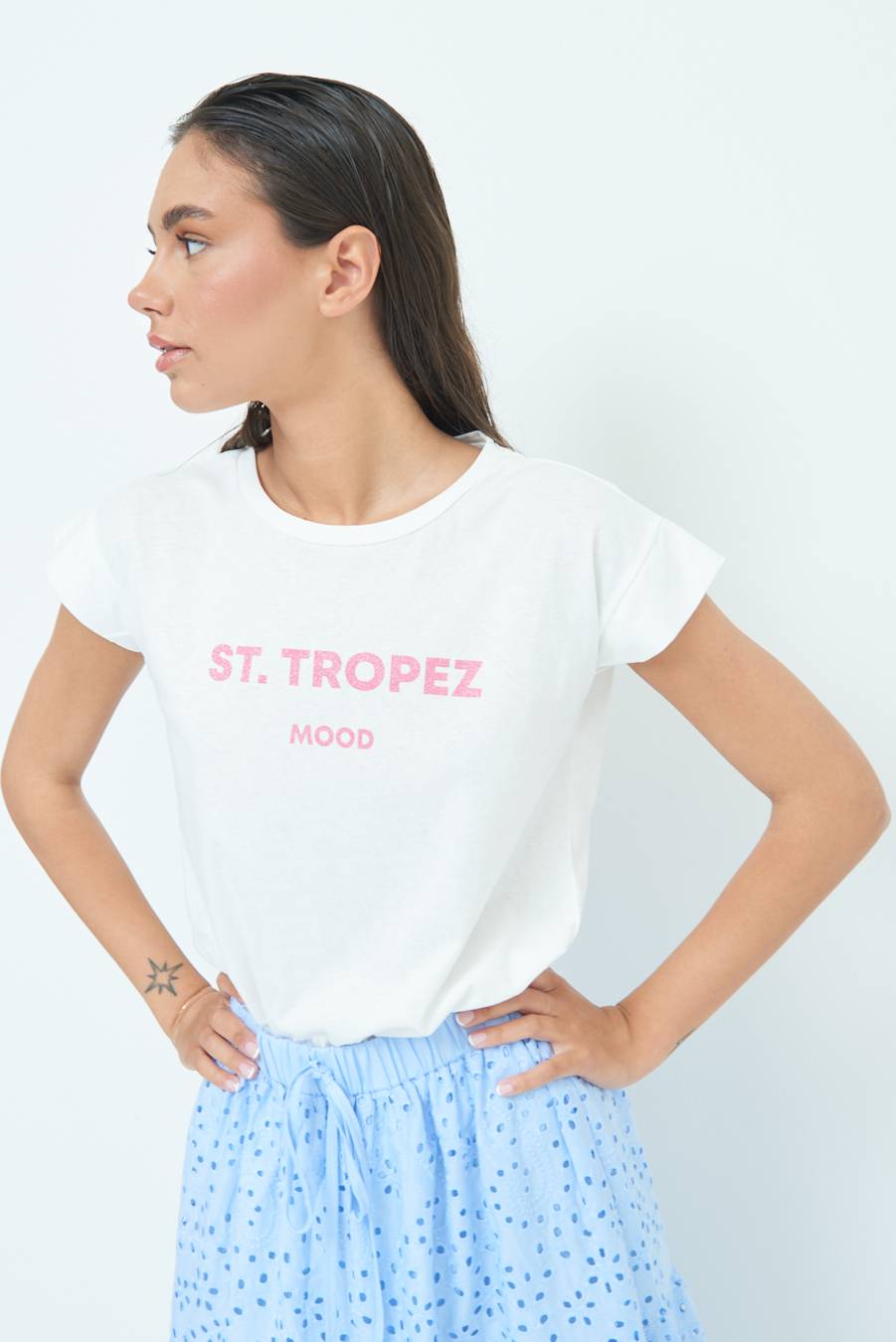 Kikisix T-SHIRT ''ST.TROPEZ'' BUBBLE Promozione