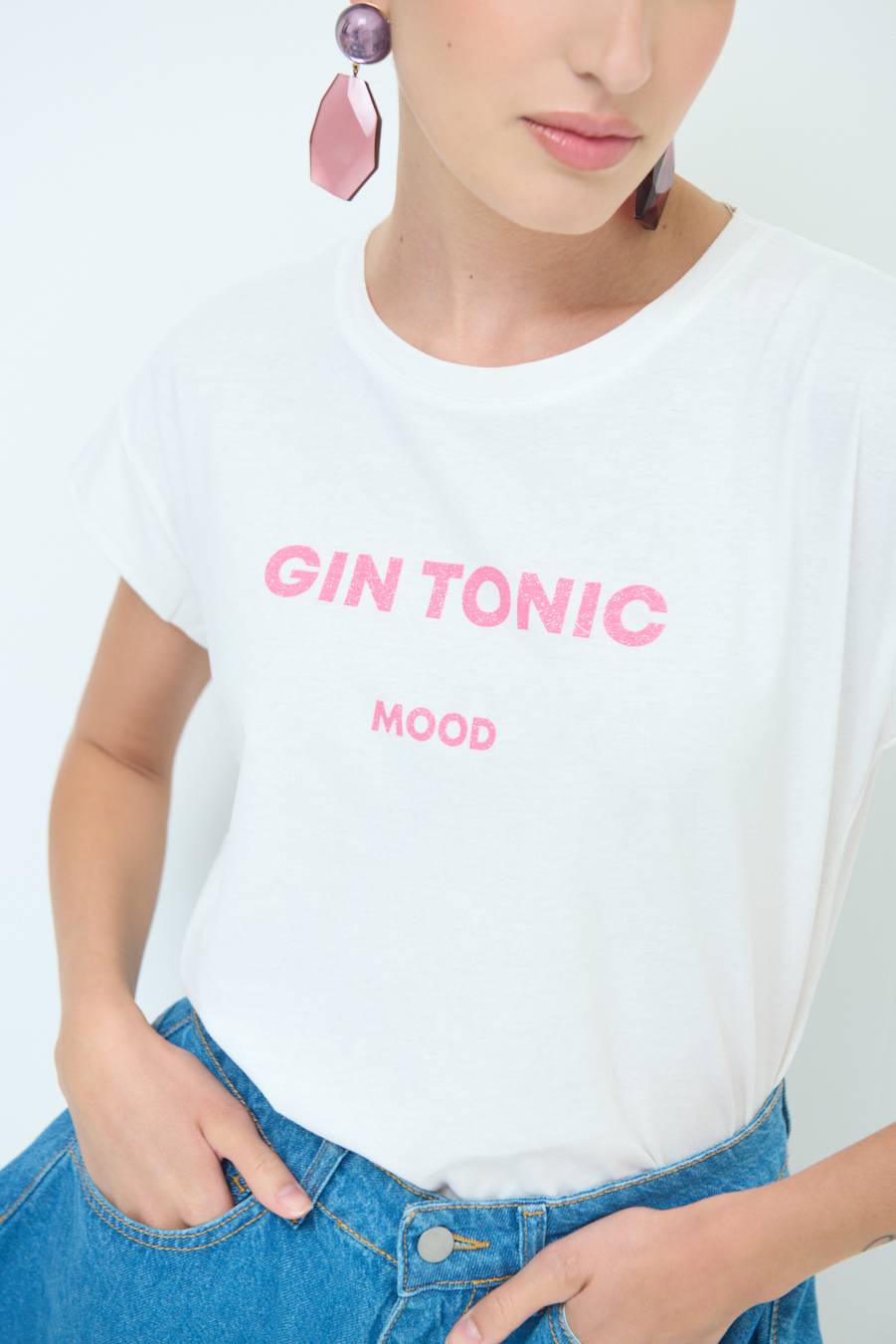 Kikisix T-SHIRT ''GIN TONIC'' BUBBLE Promozione Limitata