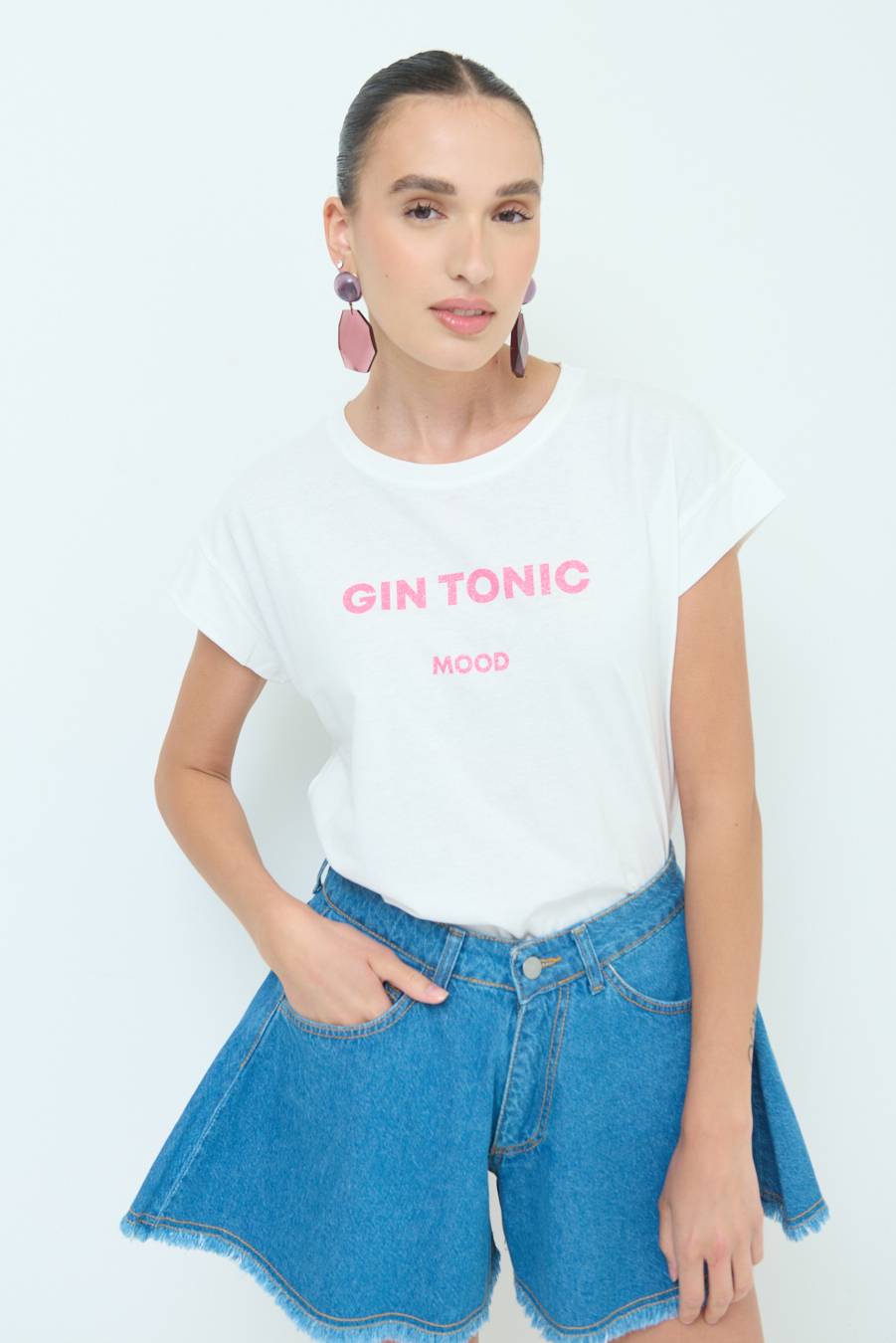 Kikisix T-SHIRT ''GIN TONIC'' BUBBLE Promozione Limitata