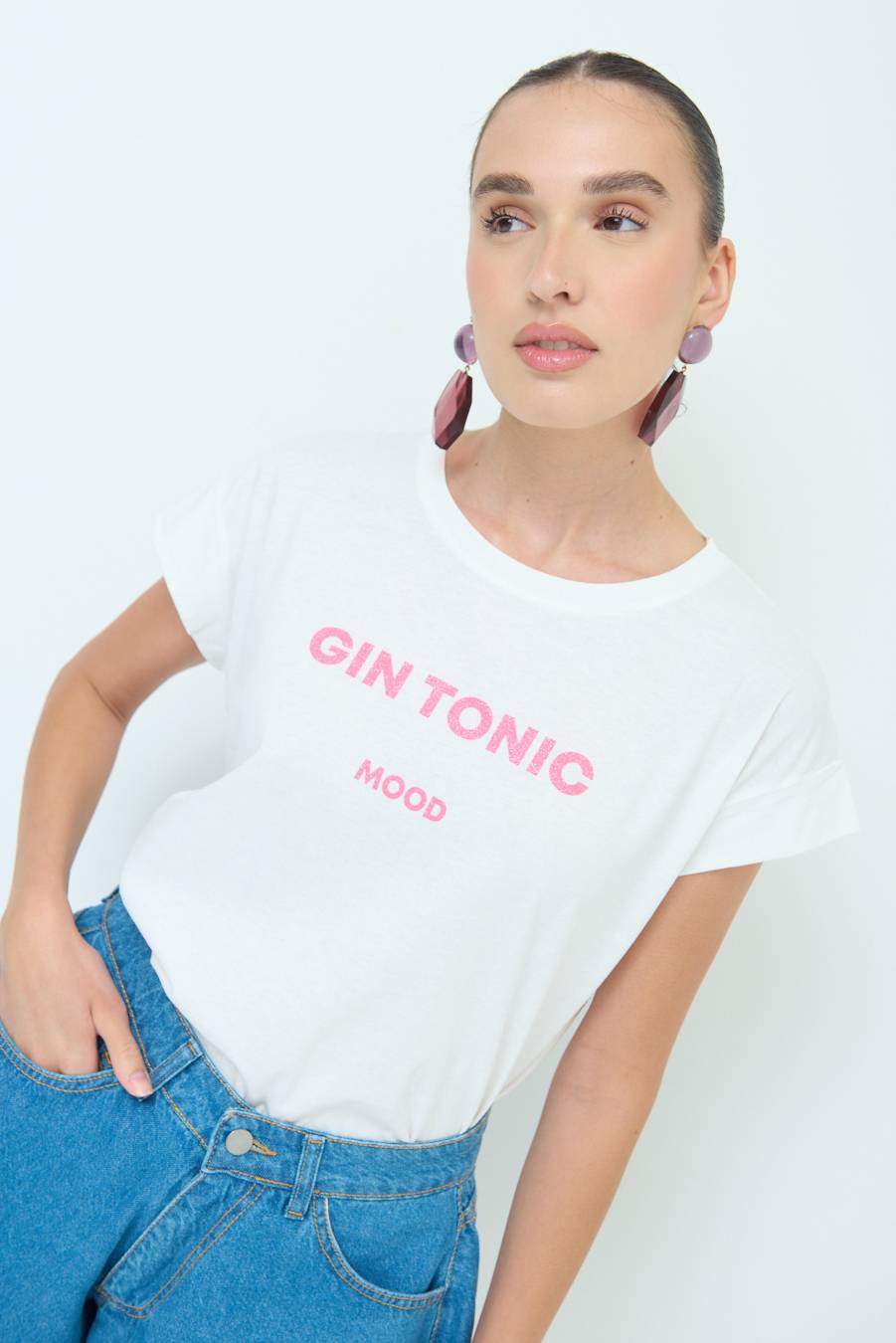 Kikisix T-SHIRT ''GIN TONIC'' BUBBLE Promozione Limitata