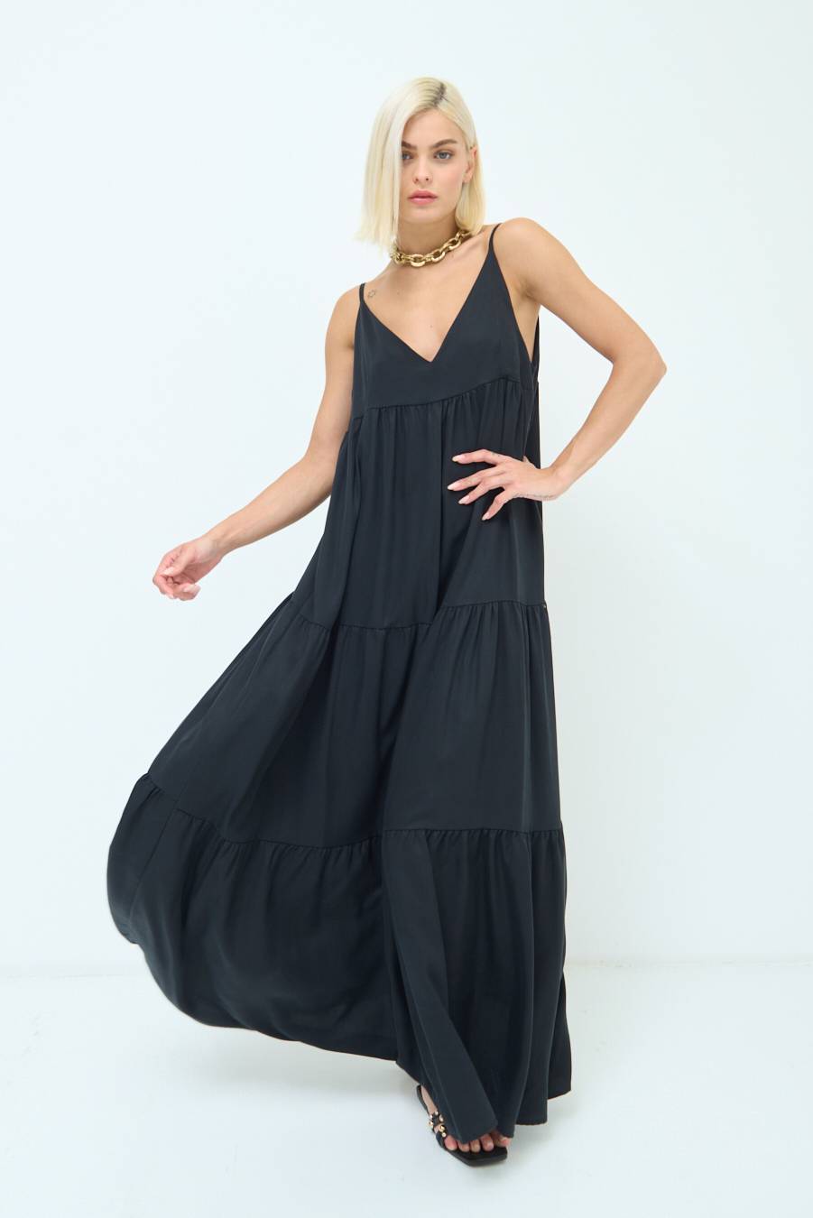 Kikisix ABITO AMPIO MAXI NERO Presa