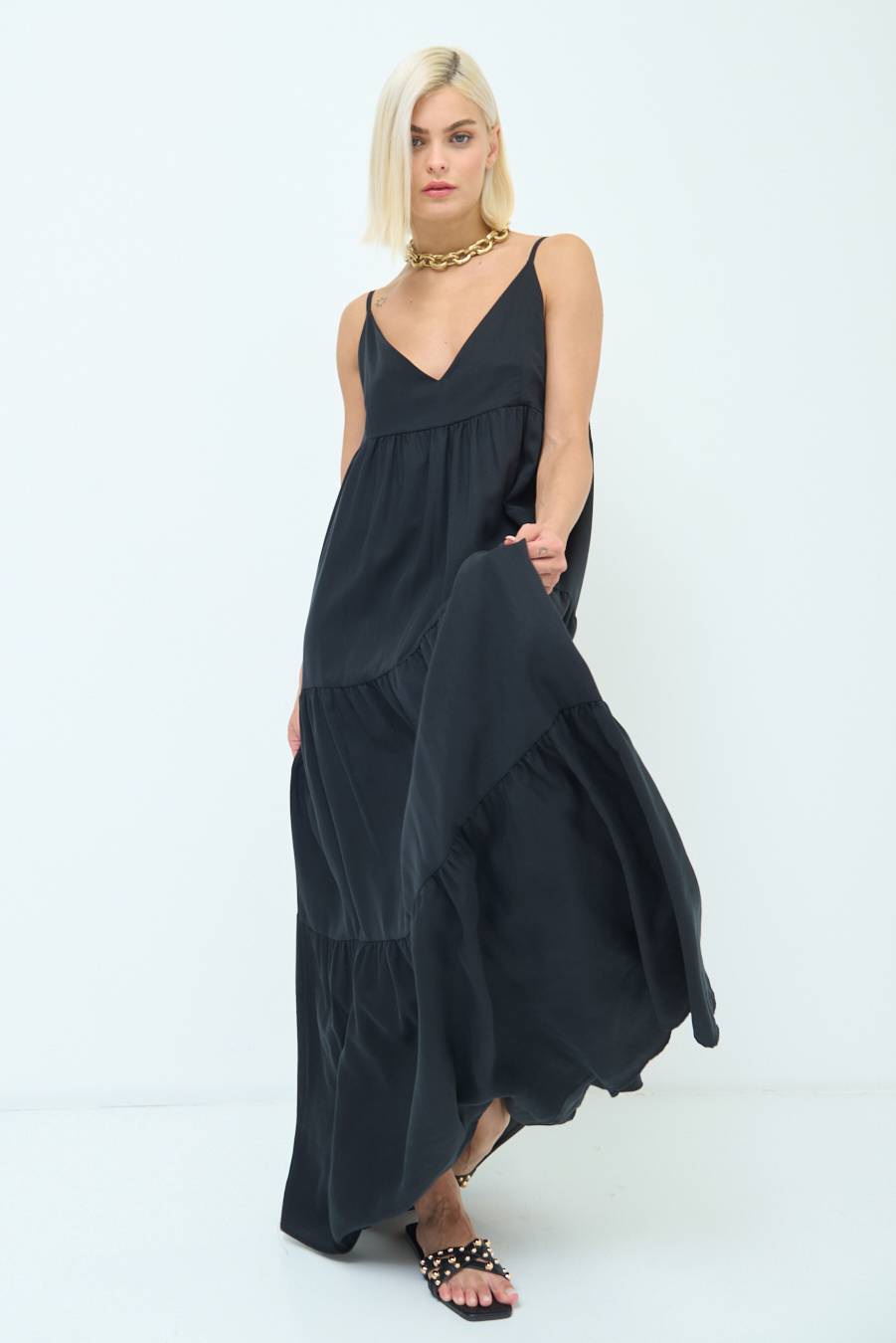 Kikisix ABITO AMPIO MAXI NERO Presa