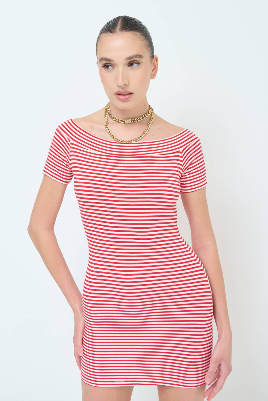 Kikisix ABITO SCOLLO SHIFFER ROSSO Economico
