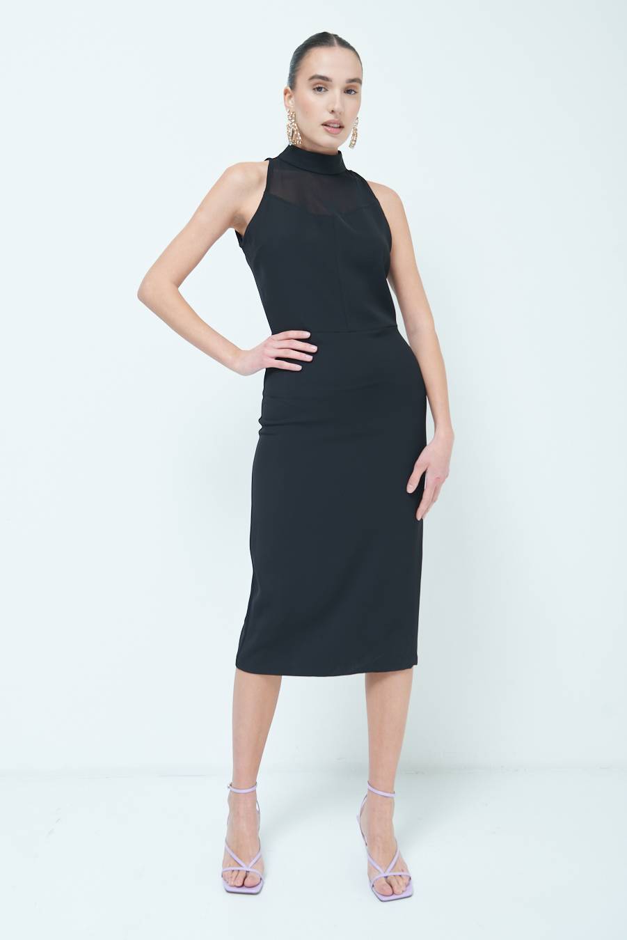 Kikisix VESTITO CADI+RETE NERO Soddisfazione Garantita