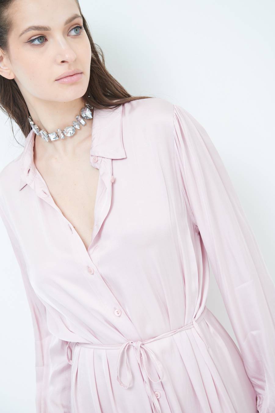 Kikisix ABITO RASO VISCOSA ROSA Promozione Limitata